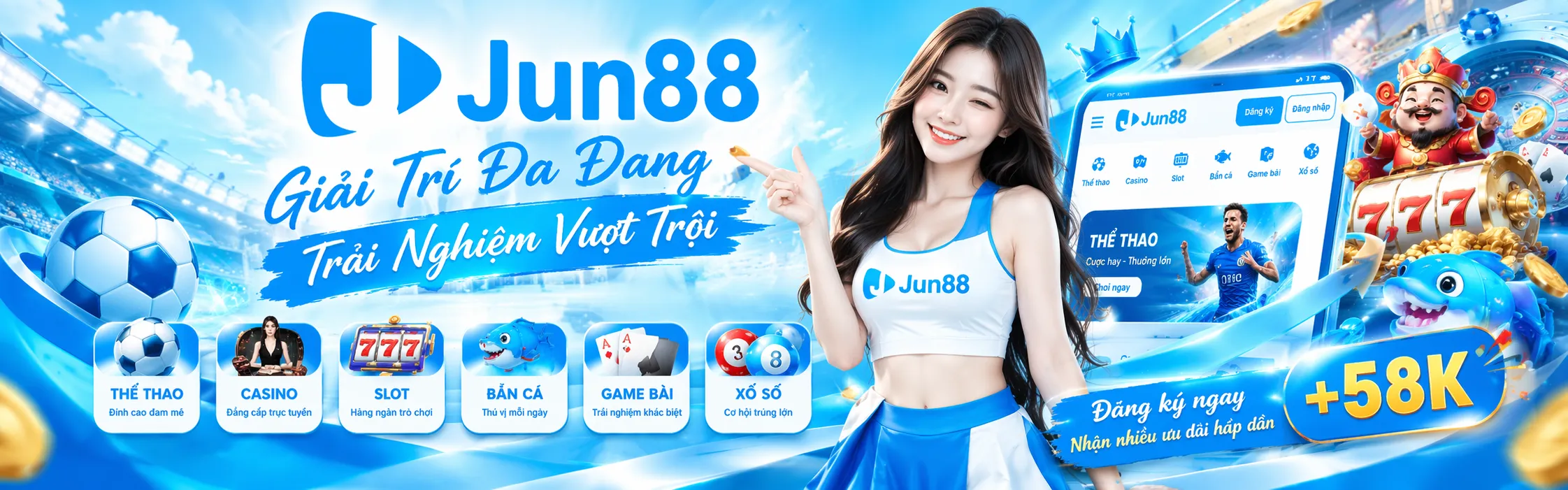 Jun88 giải trí đa dạng tải nghiệm vượt trội